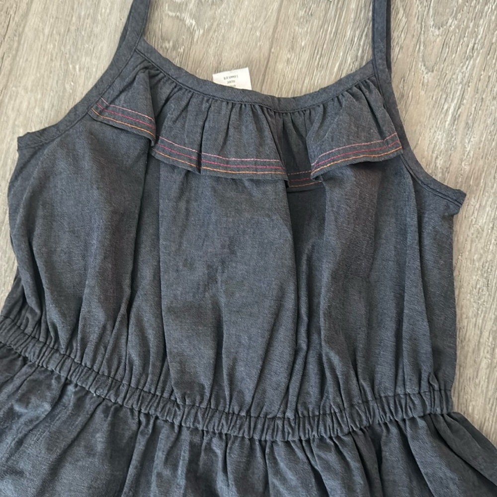 NWT Gymboree Girls Sleeveless Cotton Dress with Embroidered Flowers Size 6 - Picture 6 of 10